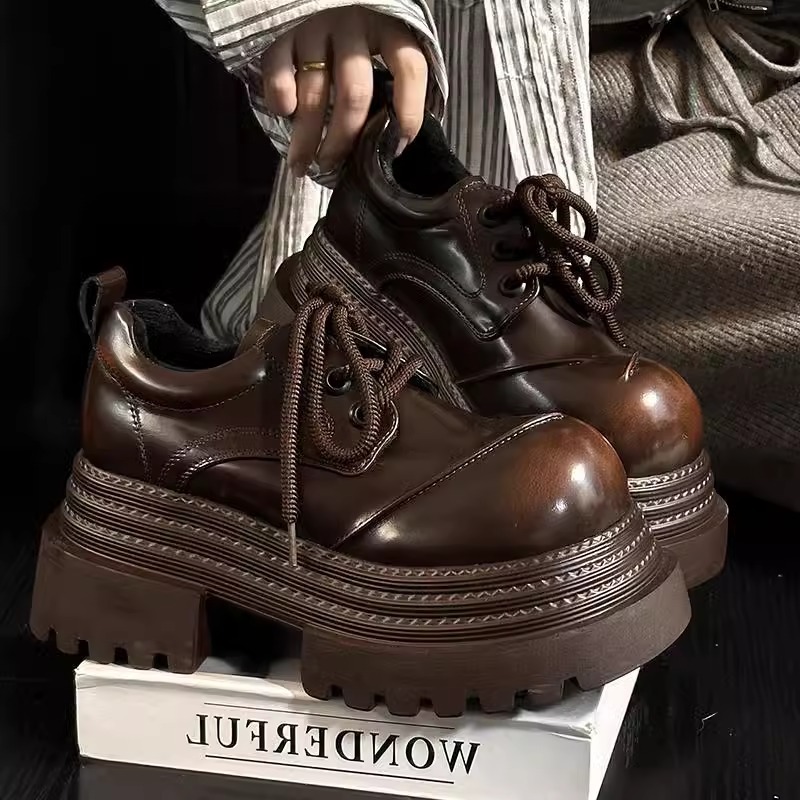Leather Shoe Polish - 2025년 봄 신상 레트로 영국 스타일