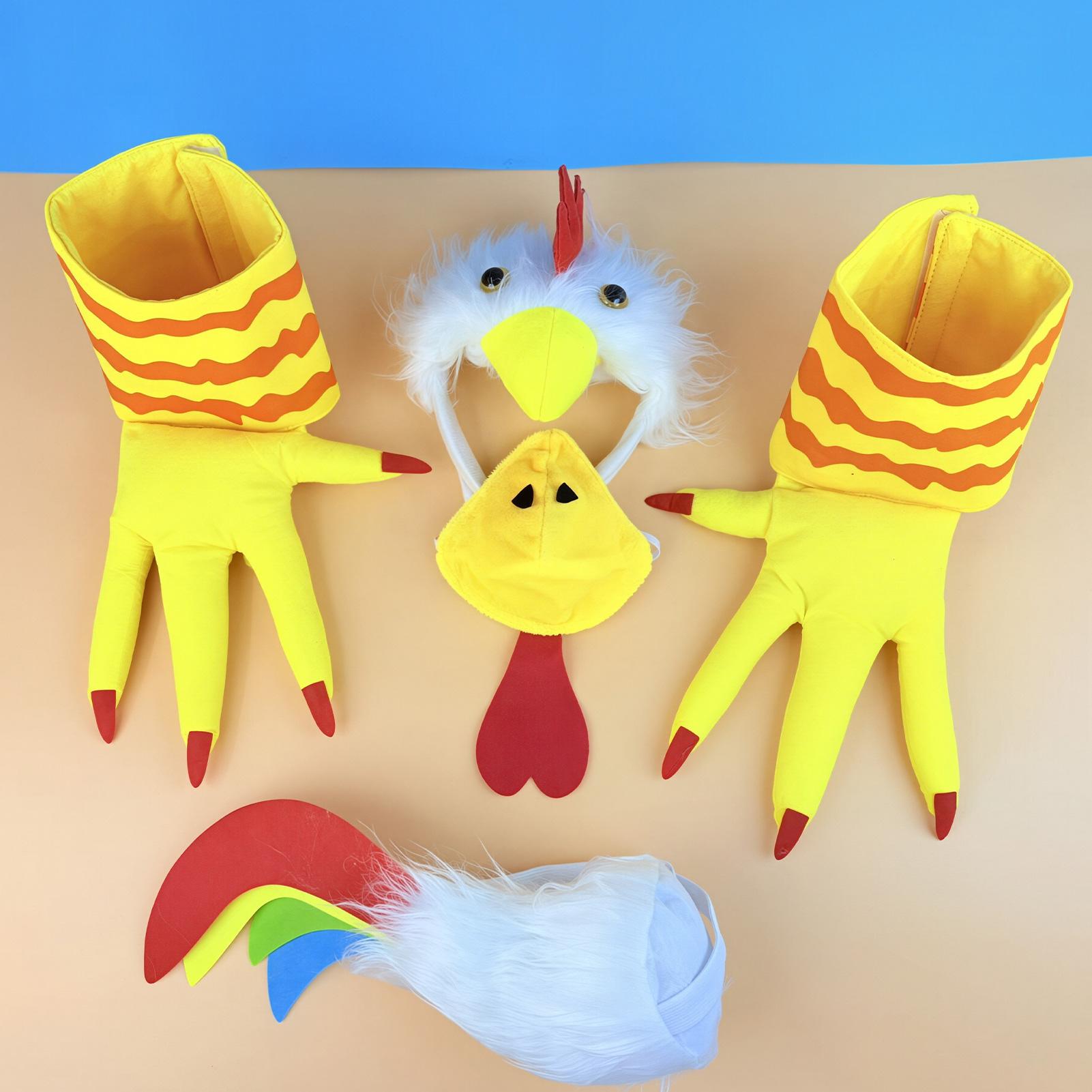 수탉 의상 액세서리: 수탉 뿔 머리띠, 닭 꼬리, 수탉 - Shoe Brush 리뷰 및 가격