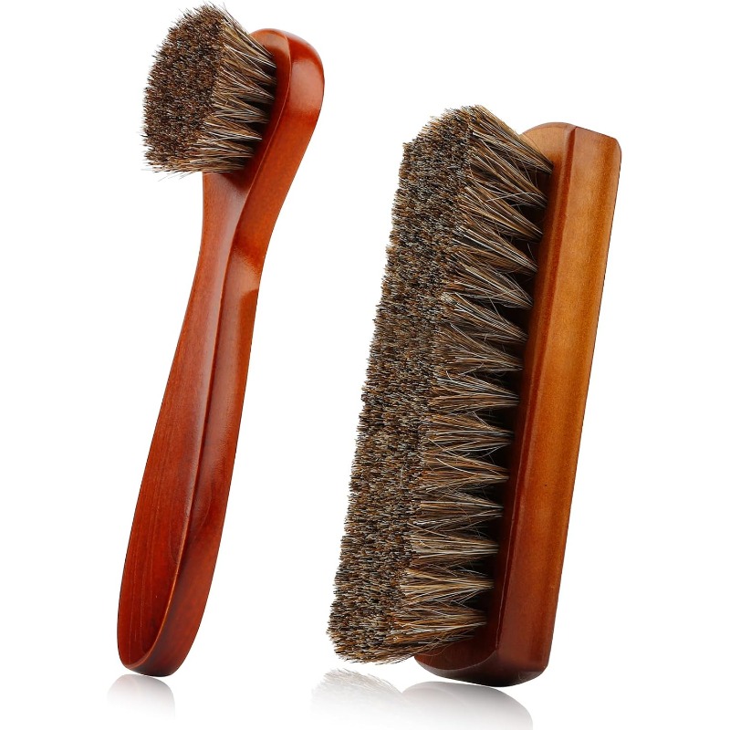 새로운! 고품질 2개입 말털 브러시, 가죽 신발 부츠  - Shoe Cleaning Brush 리뷰 및 가격