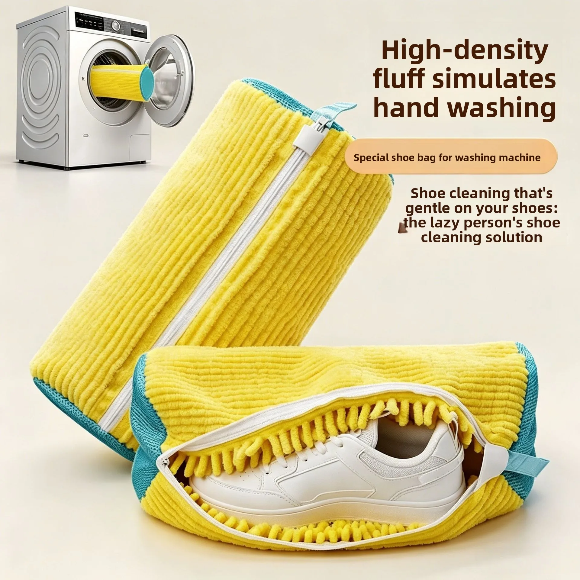세탁기용 신발 세탁망, 재사용 가능한 셰닐 소재 지퍼형 - Shoe Cleaner 리뷰 및 가격